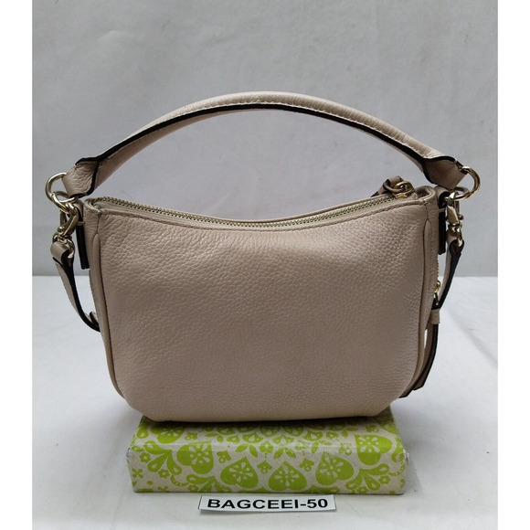 Kate Spade New York Beige Pebbled Leather Zipper Closure Crossbody Bag - Picture 2 of 16